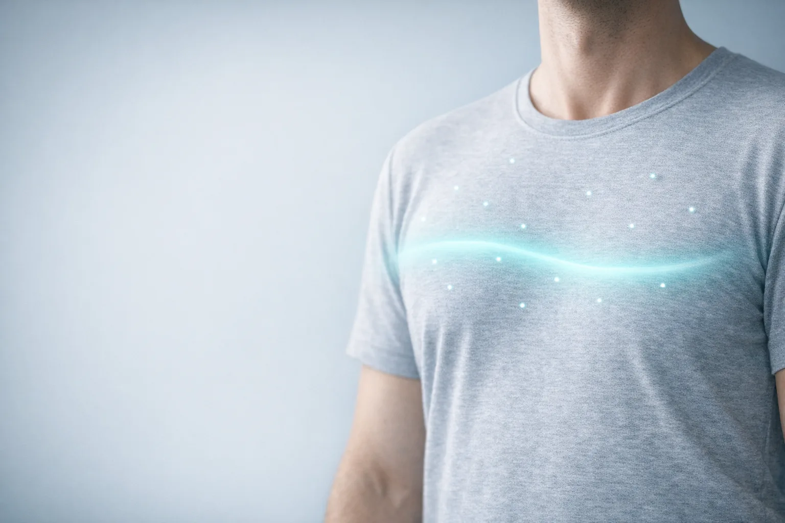 Subtle diagnostic signal field across a member torso